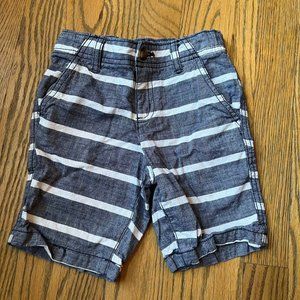 Blue and white stripe shorts